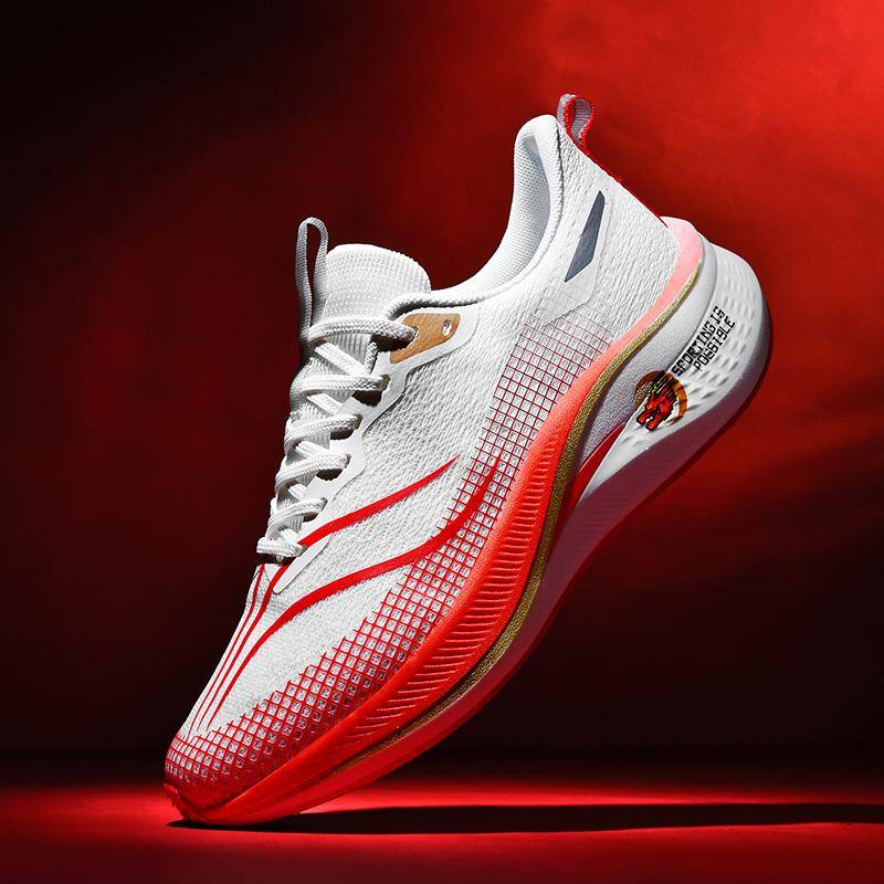 Luftpolster Herren Laufschuhe Marathon Sportschuhe Roter Hase7 Carbonplatte Freizeitsneaker Damen Bequem Athletisches Training 39 von Joom DACH