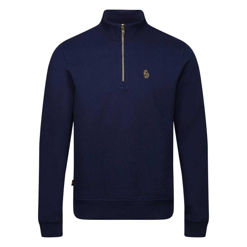 Luke 1977 Herren Higgs 2 Viertelreißverschluss Sweatshirt S dunkelblau von Joom DACH