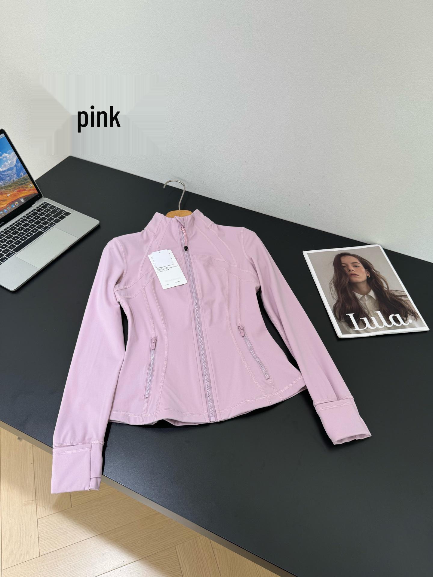 Lulu Damen Nude Feel Yoga Jacke - Slim Fit, Stehkragen, Langarm, Sportoberteil mit Reißverschluss für Laufen & Fitness. Small von Joom DACH