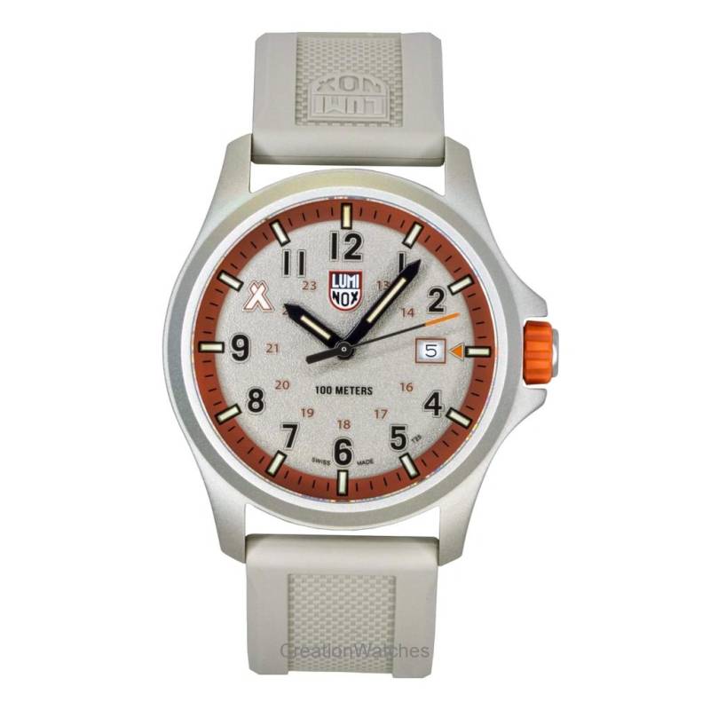 Luminox Bear Grylls Survival Land Kautschukarmband Beiges Zifferblatt Quarz XB.3717 100M Herrenuhr beige von Joom DACH