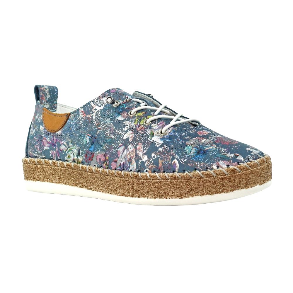 Lunar Damen Iva Leder-Slipper 5 UK blau von Joom DACH