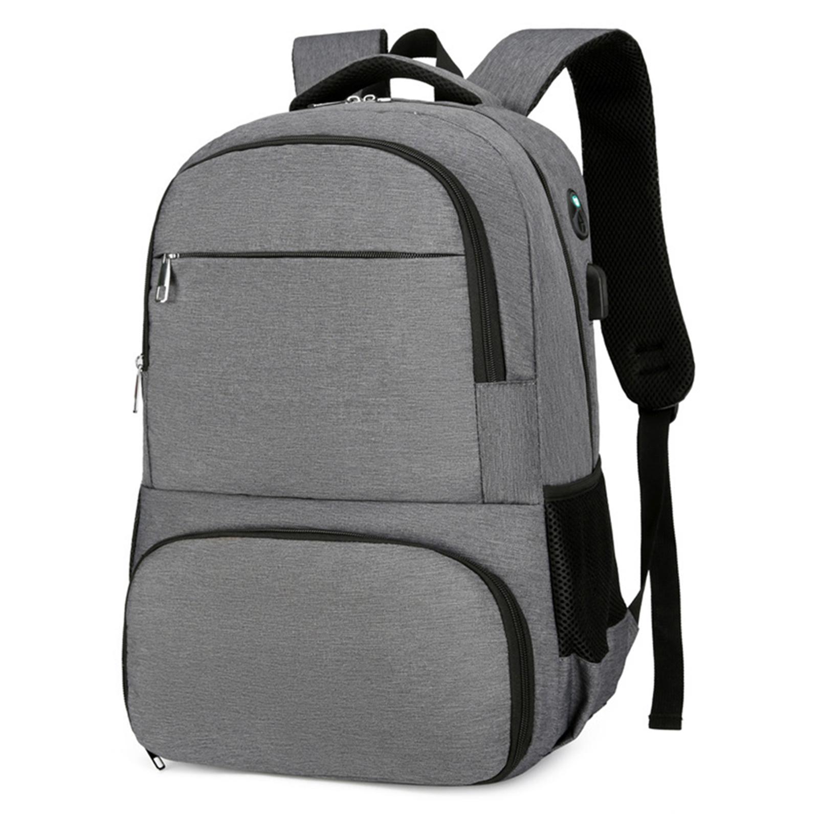 Lunch-Rucksack, isolierter Kühlrucksack, Lunchbox für Männer und Frauen, 15,6 Zoll Laptop-Rucksack mit dunkelgraue von Joom DACH
