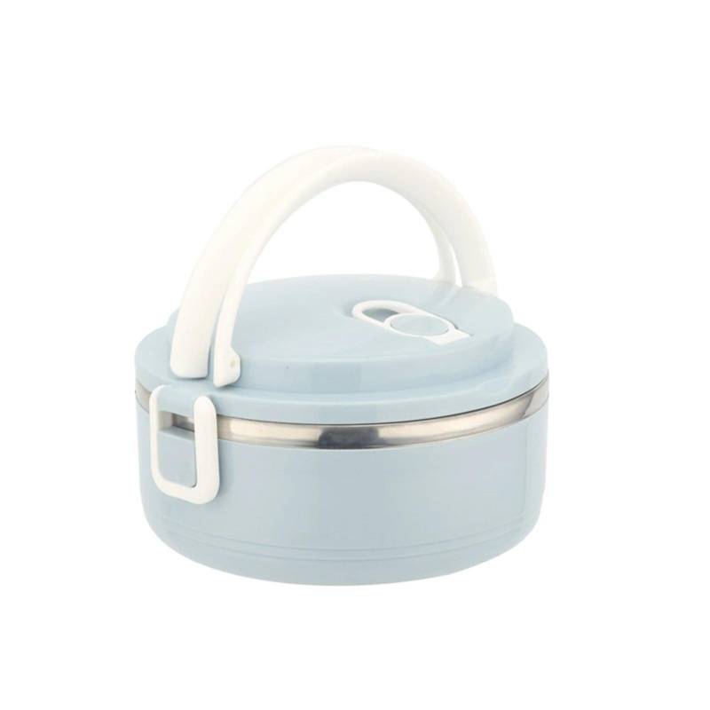 Lunchbox aus Edelstahl, stapelbare, auslaufsichere Thermo-Bento-Boxen für Erwachsene und Kinder, tragbarer Lebensmittelbehälter für Picknicks zu Hause, bei der Arbeit 1PCS blau von Joom DACH