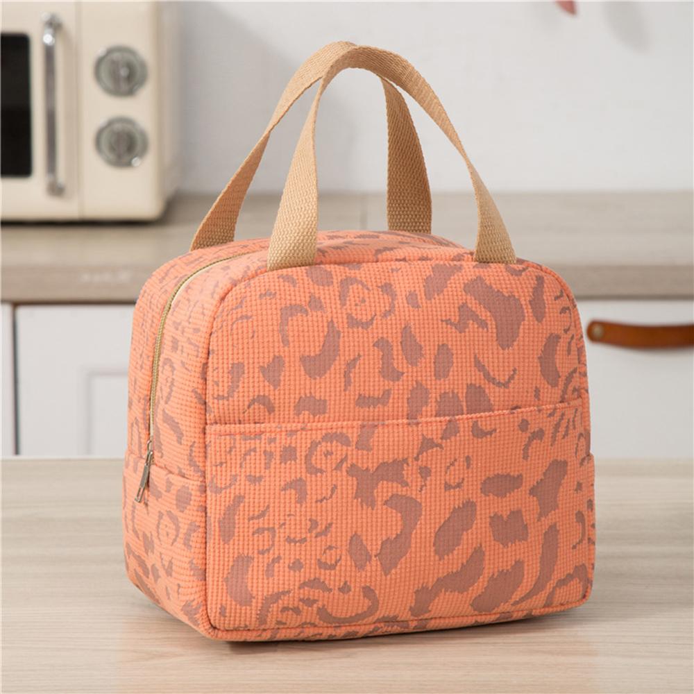 Lunchtasche mit großer Kapazität, Kühltasche für Lebensmittel, Aluminiumfolie, Reißverschluss, Thermo-Lunchtaschen, wasserdichte Picknicktasche, tragbare Lunchtasche orange von Joom DACH