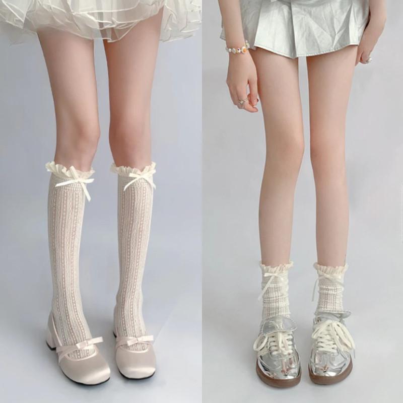 LuolitaJK Socken Bogen Japanischen Mesh Pile Socken frauen Waden Socken Spitze Ultra-dünne One size LuolitaJK Socken Bogen Japanischen Mesh Pile Socken frauen Waden Socken Spitze Ultra-dünne One size von Joom DACH