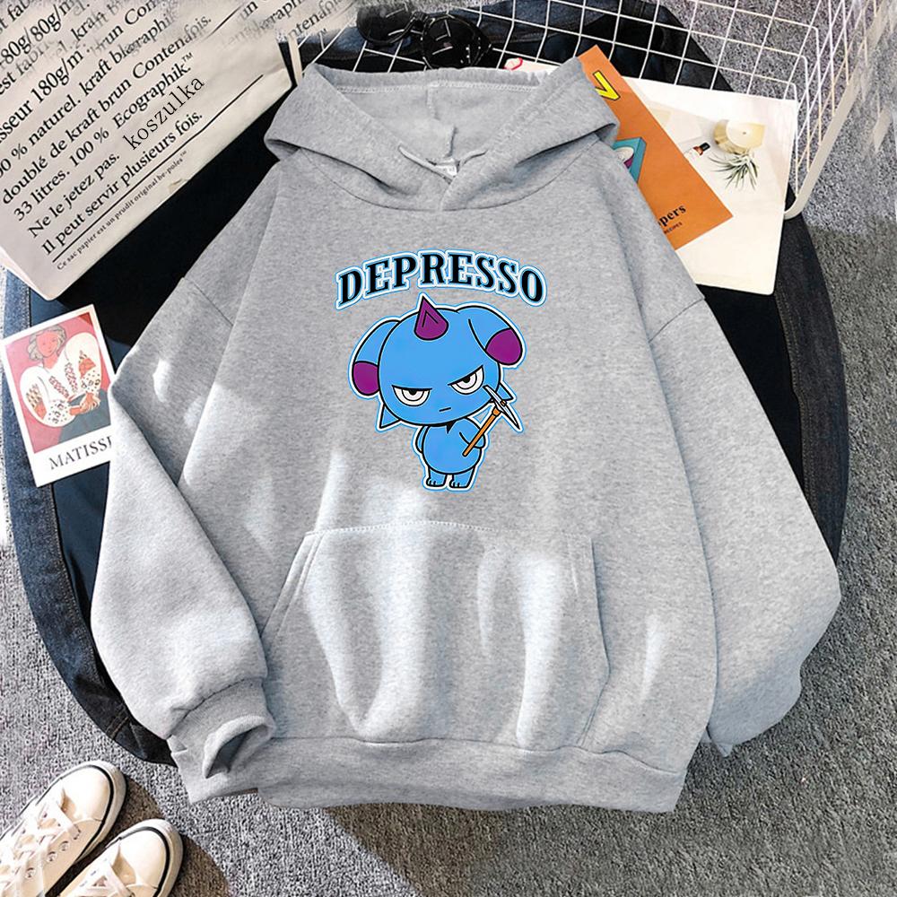 Lustige 2024 Hot Game Palworld Depresso Damen/Herren Hoodies Hübscher Kawaii Hoodie Unisex Vintage Pullover Sweatshirt Anime Kleidung L von Joom DACH