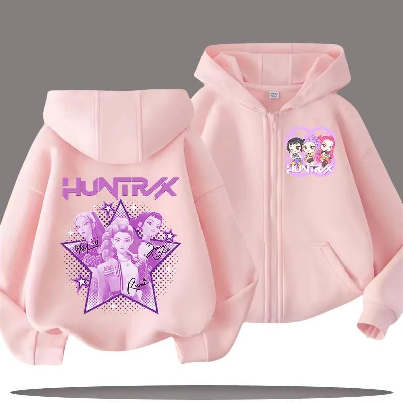 Lustige Sweatshirts mit Reißverschluss Kpop Dämonenjäger Hoodie Kinderkleidung Kind Mädchen Junge Sweatshirt Reißverschluss Kapuzenpullover Baby Freizeit Oberteil 130 von Joom DACH