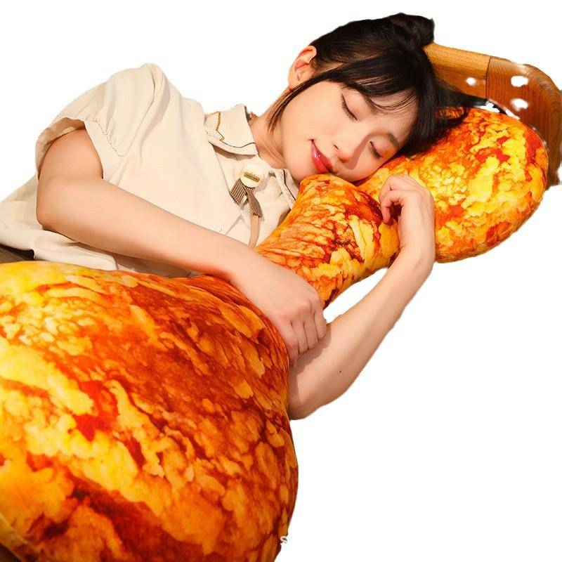 Lustiges Hähnchenschenkel Plüschtier Kissen - Stofftierpuppe für Geschenke & Veranstaltungen 100 cm von Joom DACH