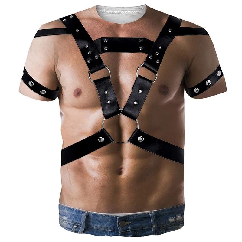 Lustiges T-Shirt mit 3D-Druck und Muskelgrafik für Herren, kurzärmelig, übergroß, Hip-Hop-T-Shirt, Tops, Unisex, neuartige T-Shirts, Streetwear L Lustiges T-Shirt mit 3D-Druck und Muskelgrafik für Herren, kurzärmelig, übergroß, Hip-Hop-T-Shirt, Tops, Unisex, neuartige T-Shirts, Streetwear L von Joom DACH