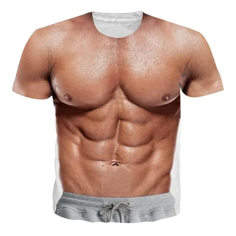 Lustiges T-Shirt mit 3D-Druck und Muskelgrafik für Herren, kurzärmelig, übergroß, Hip-Hop-T-Shirt, Tops, Unisex, neuartige T-Shirts, Streetwear XXL Lustiges T-Shirt mit 3D-Druck und Muskelgrafik für Herren, kurzärmelig, übergroß, Hip-Hop-T-Shirt, Tops, Unisex, neuartige T-Shirts, Streetwear XXL von Joom DACH