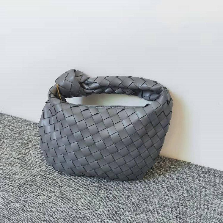 Luxuriöse Clutch mit Reißverschluss aus gewebtem Leder für Damen, modische Schultertasche, Hobo-Handtasche, weiche Hobo-Einkaufstasche von Joom DACH