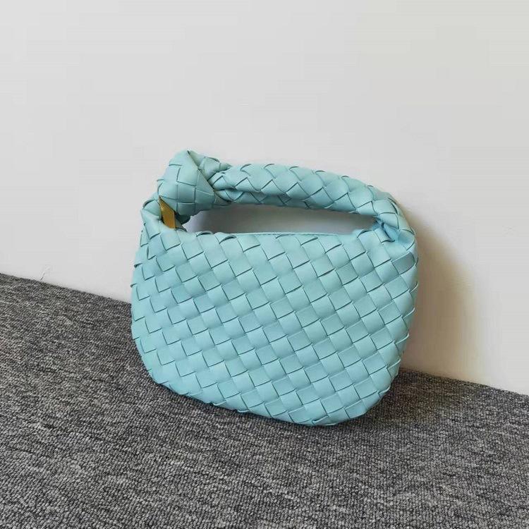 Luxuriöse Clutch mit Reißverschluss aus gewebtem Leder für Damen, modische Schultertasche, Hobo-Handtasche, weiche Hobo-Einkaufstasche von Joom DACH