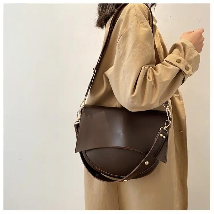 Luxuriöse Designertaschen für Damen, hochwertiges Plutoniumleder, feminine Umhängetaschen, Retro-Umhängetasche, Reise-Handytasche von Joom DACH