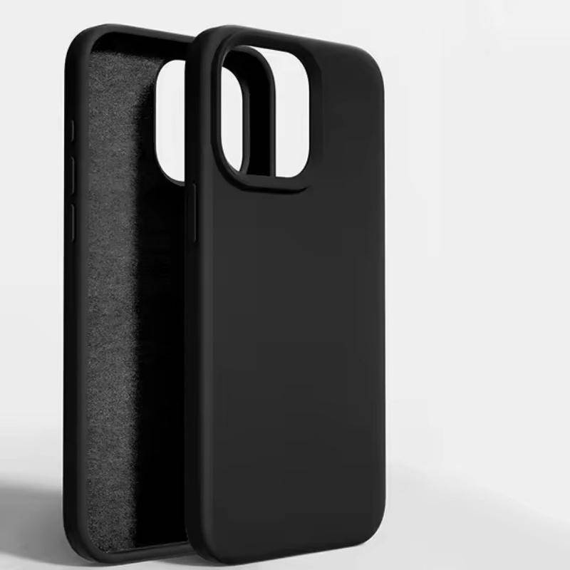 Luxuriöse Flüssigsilikonhülle, weicher Schutz für iPhone 16 15 14 13 12 11 Pro Max Plus Mini, schützendes Telefonzubehör 7 8 XS XR X iPhone XS schwarz Luxuriöse Flüssigsilikonhülle, weicher Schutz für iPhone 16 15 14 13 12 11 Pro Max Plus Mini, schützendes Telefonzubehör 7 8 XS XR X iPhone XS schwarz von Joom DACH