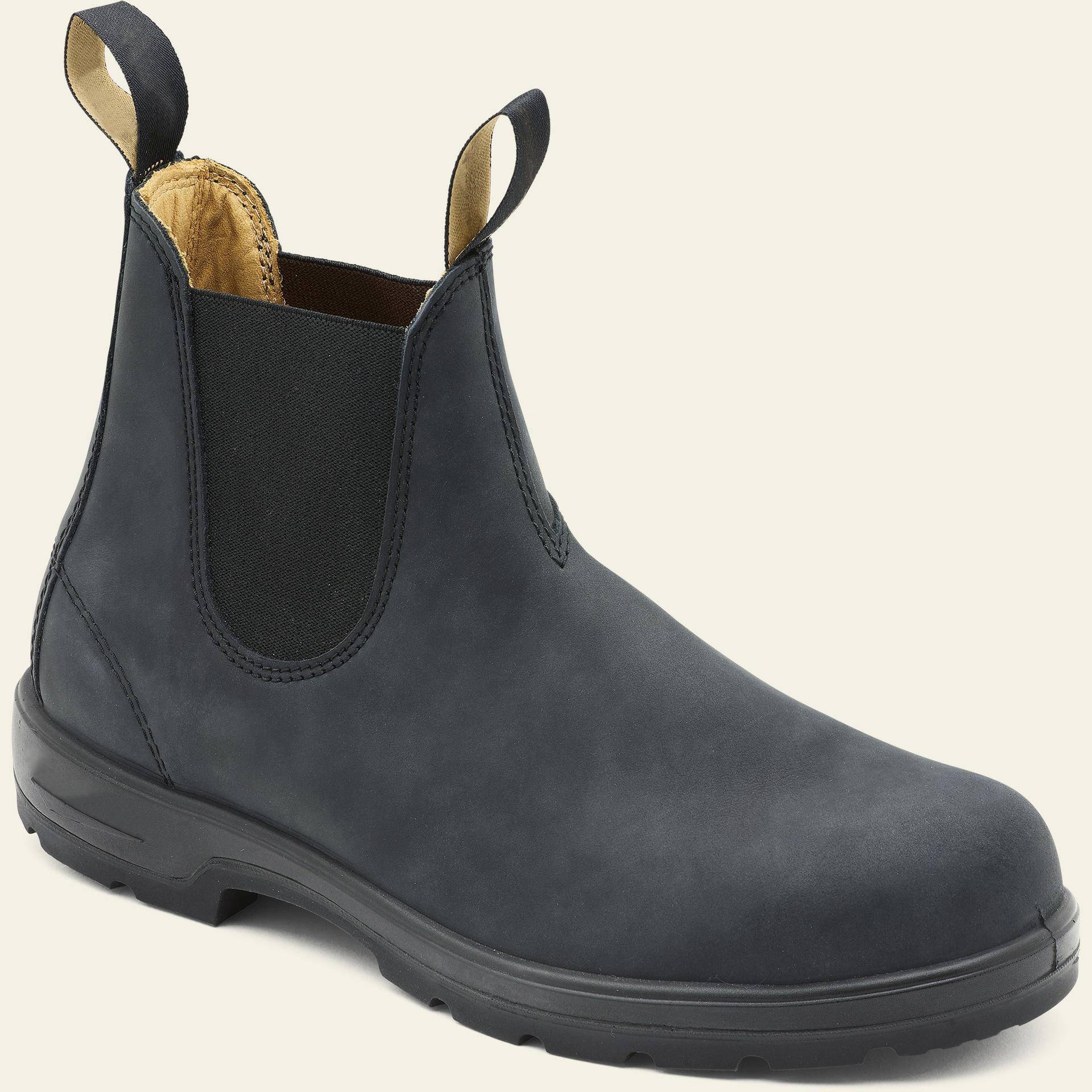 Luxuriöse Retro-Lederschuhe Herren Chelsea Boots Lässig Bequem Unisex Stiefeletten Britischer Stil Herren Arbeitsstiefel Große Größe 35-46 41 von Joom DACH