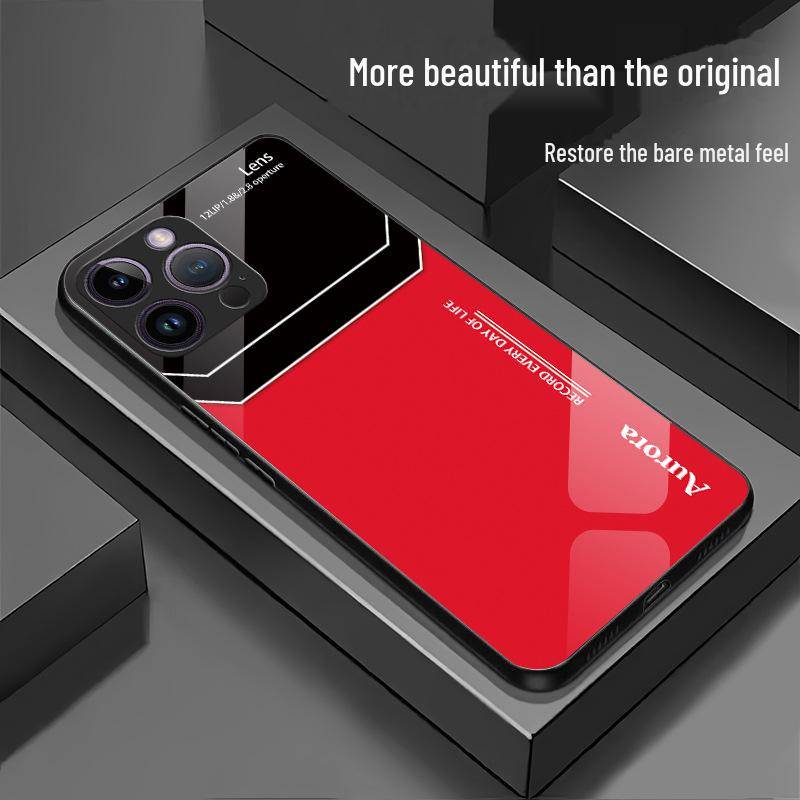 Luxuriöse Telefonhülle aus Glas für die 15-Zoll-Modelle Apple Pro sowie 14 und 13 – stilvolle und schützende Abdeckung. iPhone 12 von Joom DACH