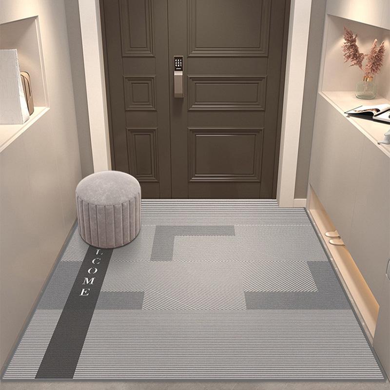 Luxuriöse rutschfeste PVC-Eingangsfußmatte - Abwischbar, waschfrei, zuschneidbare Leder-Fußmatte für Wohnzimmer & Foyer 40*60cm von Joom DACH