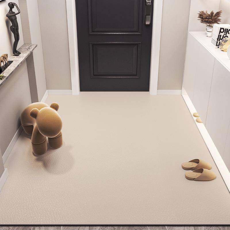 Luxuriöse rutschfeste PVC-Eingangsfußmatte - Abwischbar, waschfrei, zuschneidbare Leder-Fußmatte für Wohnzimmer & Foyer 40*60cm von Joom DACH