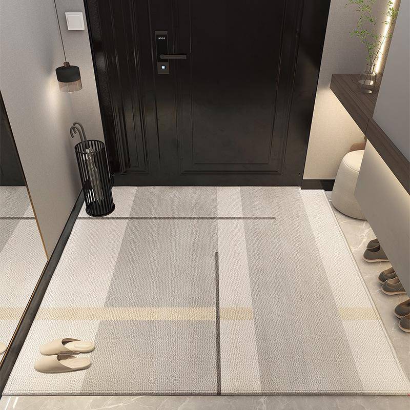 Luxuriöse rutschfeste PVC-Eingangsfußmatte - Abwischbar, waschfrei, zuschneidbare Leder-Fußmatte für Wohnzimmer & Foyer 40*60cm von Joom DACH