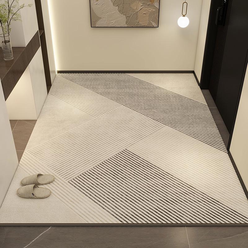 Luxuriöse rutschfeste PVC-Eingangsfußmatte - Abwischbar, waschfrei, zuschneidbare Leder-Fußmatte für Wohnzimmer & Foyer 40*60cm von Joom DACH