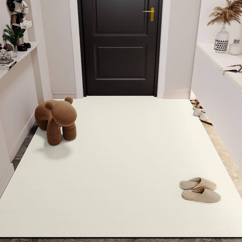 Luxuriöse rutschfeste PVC-Eingangsfußmatte - Abwischbar, waschfrei, zuschneidbare Leder-Fußmatte für Wohnzimmer & Foyer 40*60cm von Joom DACH