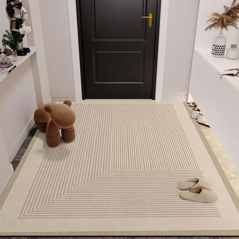 Luxuriöse rutschfeste PVC-Eingangsfußmatte - Abwischbar, waschfrei, zuschneidbare Leder-Fußmatte für Wohnzimmer & Foyer 40*60cm von Joom DACH