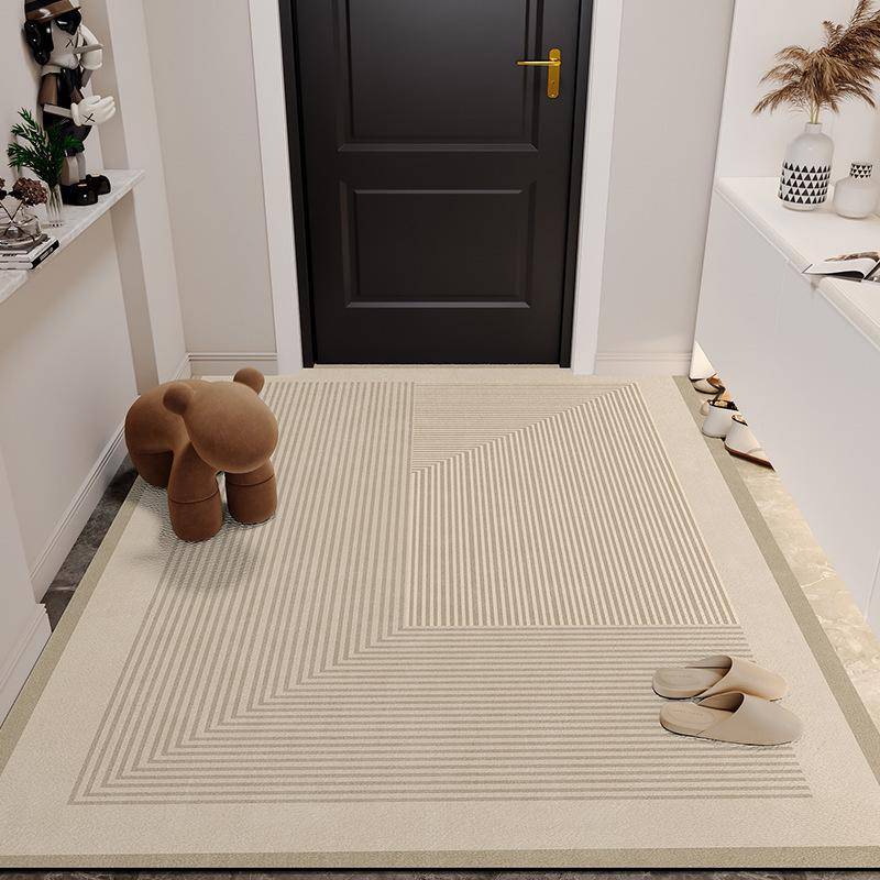 Luxuriöse rutschfeste PVC-Eingangsfußmatte - Abwischbar, waschfrei, zuschneidbare Leder-Fußmatte für Wohnzimmer & Foyer 40*60cm von Joom DACH