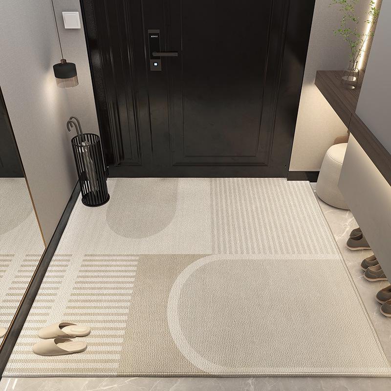Luxuriöse rutschfeste PVC-Eingangsfußmatte - Abwischbar, waschfrei, zuschneidbare Leder-Fußmatte für Wohnzimmer & Foyer 40*60cm von Joom DACH