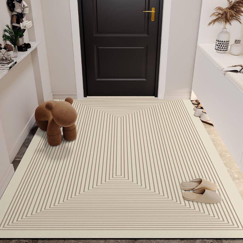 Luxuriöse rutschfeste PVC-Eingangsfußmatte - Abwischbar, waschfrei, zuschneidbare Leder-Fußmatte für Wohnzimmer & Foyer 40*60cm von Joom DACH