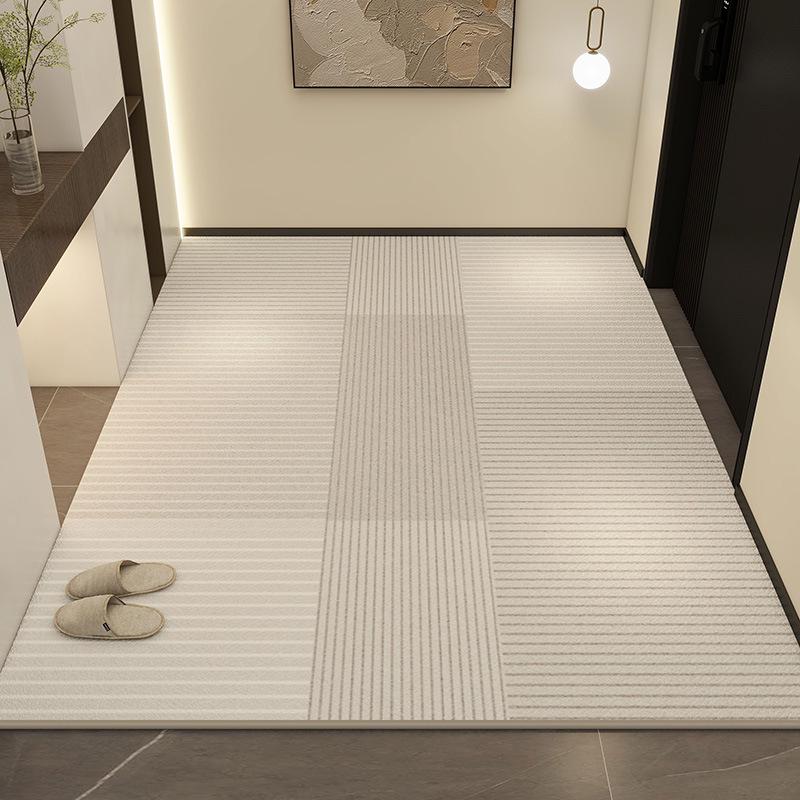 Luxuriöse rutschfeste PVC-Eingangsfußmatte - Abwischbar, waschfrei, zuschneidbare Leder-Fußmatte für Wohnzimmer & Foyer 40*60cm von Joom DACH