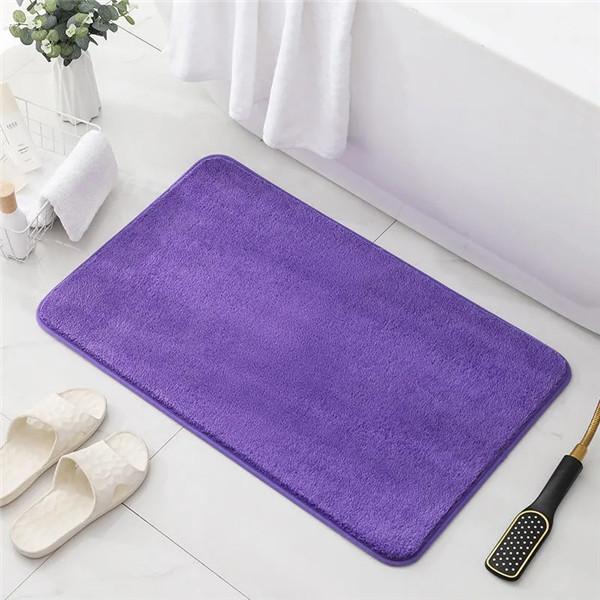 Luxuriöse verdickte Chenille-Badezimmer-Anti-Rutsch-Badematte mit super wasserabsorbierendem Badezimmerteppich, Eingangsbereich, Flur, Fußmatten, Teppich 50x80cm von Joom DACH