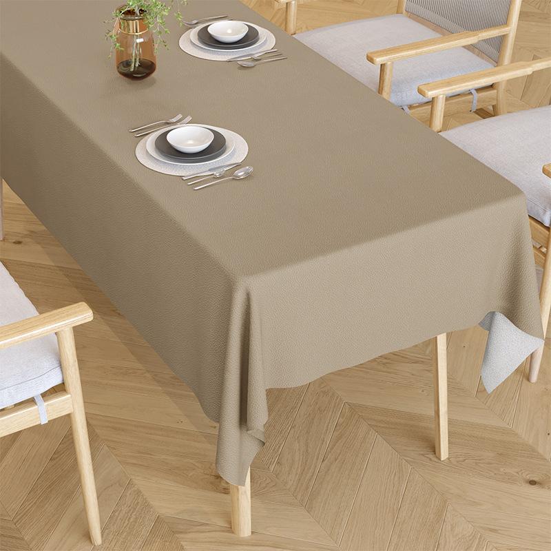 Luxuriöse weiße Tischdecke wasserdicht ölabweisend pflegeleicht elegant Café Esstischabdeckung 80 x 120cm hellbraun von Joom DACH