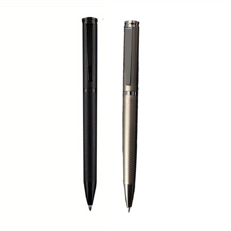 Luxuriöser, hochwertiger Kugelschreiber im Business-Stil aus schwarzem Metall, 1,0-mm-Signaturstift fürs Büro, Schreibwaren für Schüler von Joom DACH
