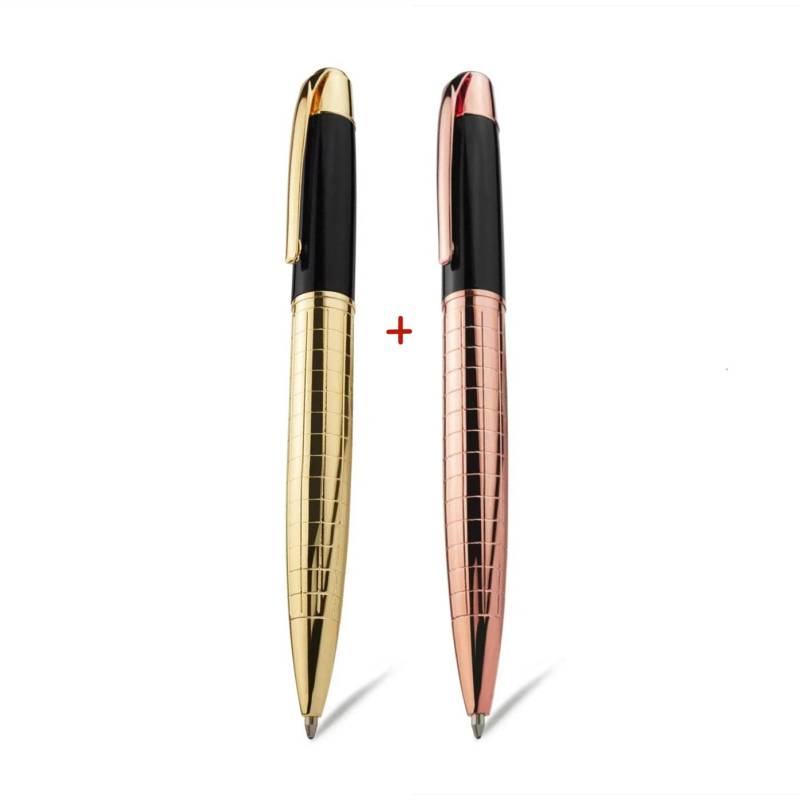 Luxuriöser Kugelschreiber aus Metall mit schwerer Haptik, für die Schule, das Büro, mit Unterschriftenroller, Schreibkugelschreiber, Schreibwaren für Studenten von Joom DACH