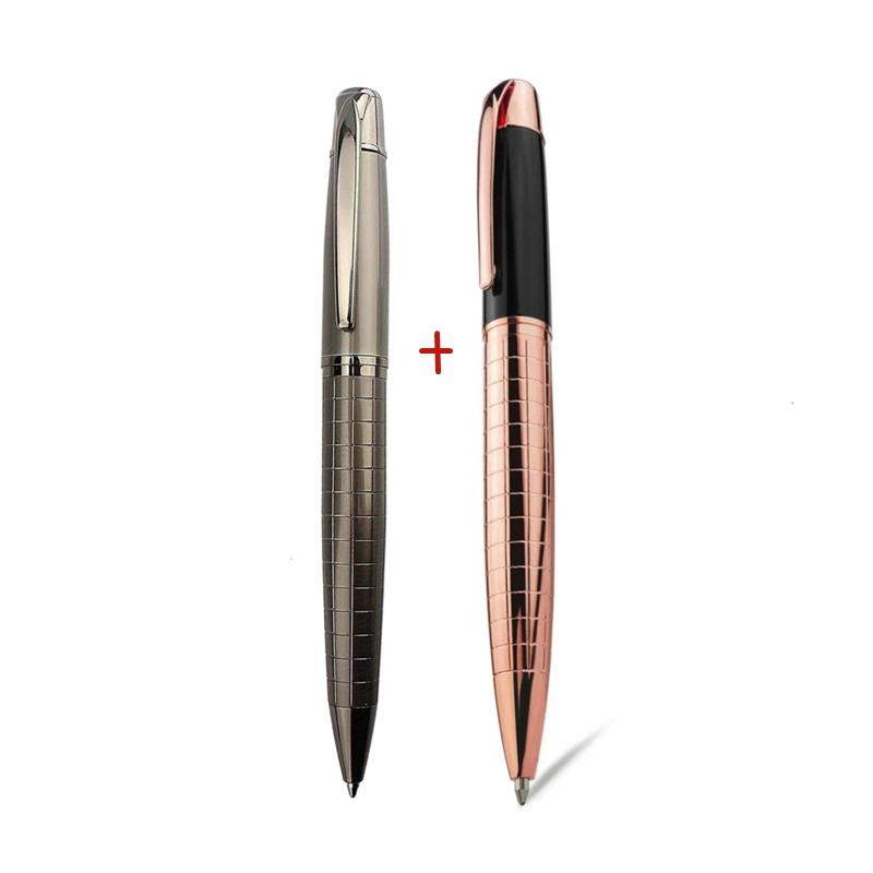 Luxuriöser Kugelschreiber aus Metall mit schwerer Haptik, für die Schule, das Büro, mit Unterschriftenroller, Schreibkugelschreiber, Schreibwaren für Studenten von Joom DACH