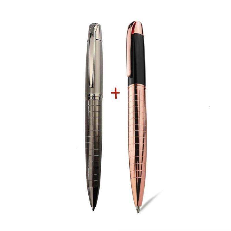 Luxuriöser Kugelschreiber aus Metall mit schwerer Haptik, für die Schule, das Büro, mit Unterschriftenroller, Schreibkugelschreiber, Schreibwaren für Studenten von Joom DACH