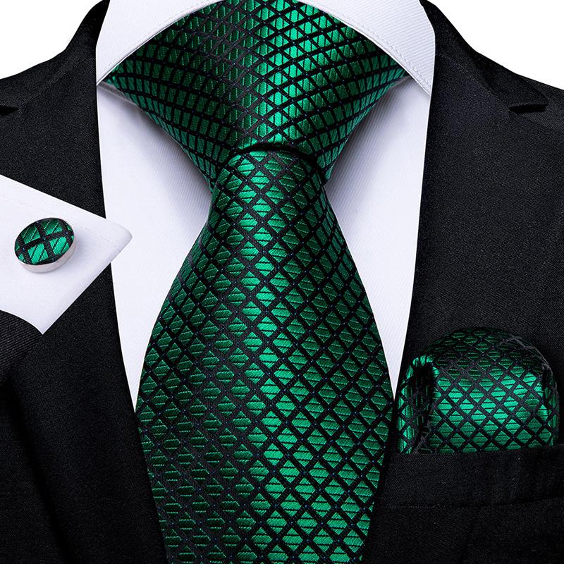 Luxuriöses Herren-Krawatten-Set, Business-Krawatte, Seiden-Einstecktuch, Manschettenknöpfe-Set N-1608 Luxuriöses Herren-Krawatten-Set, Business-Krawatte, Seiden-Einstecktuch, Manschettenknöpfe-Set N-1608 von Joom DACH