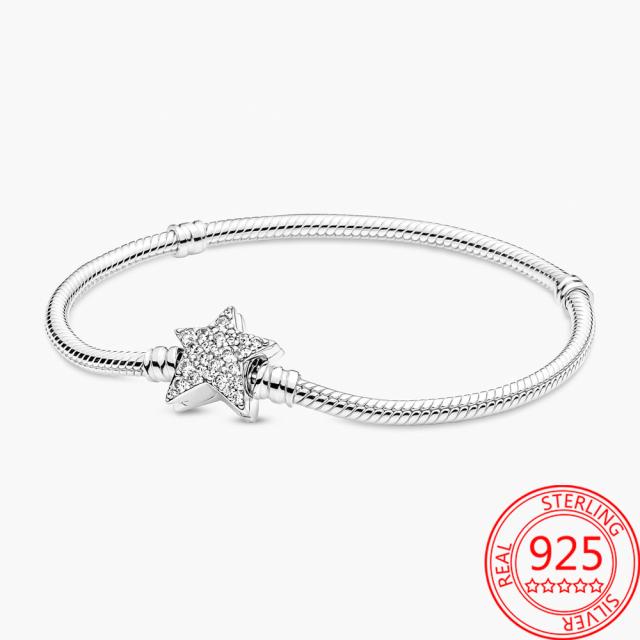 Luxus 925 Sterling Silber Moment Armband Set Blau Roaming Galaxy Murano Armband Mädchen Statement Mode Charm Schmuck Geschenk 17 von Joom DACH