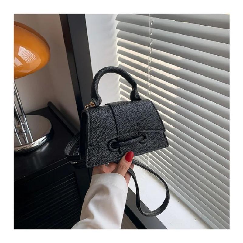 Luxus-Design Pu-Leder Umhängetasche Mini Handtasche und Geldbörse Damen Casual kleine Einkaufstasche schwarz von Joom DACH