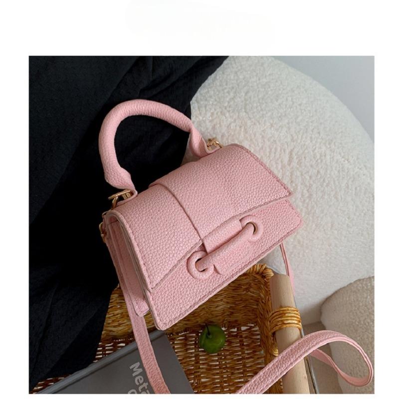 Luxus-Design Pu-Leder Umhängetasche Mini Handtasche und Geldbörse Damen Casual kleine Einkaufstasche rosa von Joom DACH