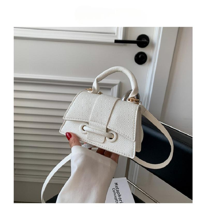 Luxus-Design Pu-Leder Umhängetasche Mini Handtasche und Geldbörse Damen Casual kleine Einkaufstasche weiß von Joom DACH