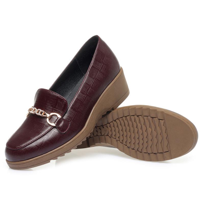 Luxus Designer Damen Slipper Flache Schuhe Höhenerhöhend Schwarzes Schuhwerk Slipper Mokassins Lässig Keilabsatz Weiche Lederschuhe 36 von Joom DACH