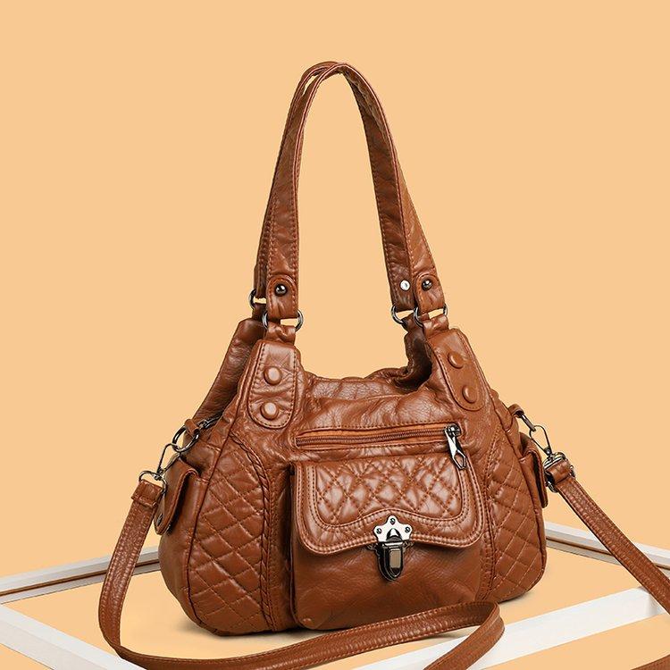 Luxus Designer Taschen Frauen Leder Umhängetaschen Für Frauen Sac Tendance Handtaschen Schulter Taschen Messenger Weiblichen Geldbörse Bolsos braun von Joom DACH