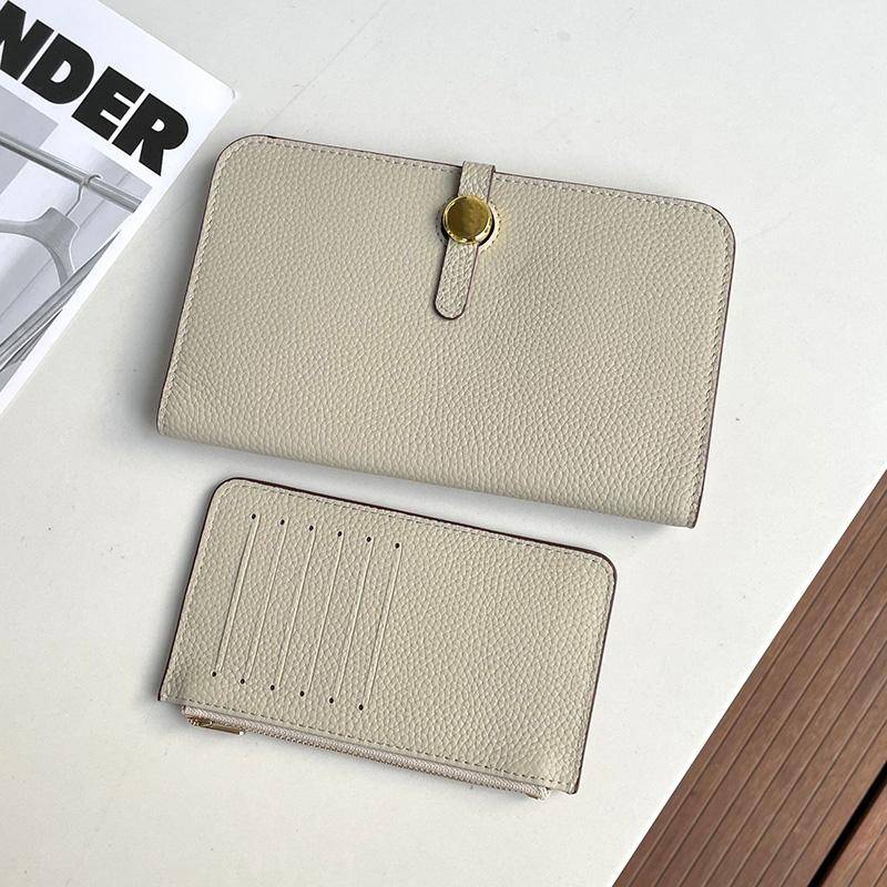 Luxus Echtes Leder Frauen Geldbörsen Lange Rindsleder Geldbörse Hohe Kapazität Gold Silber Haspe Clutch Tasche Marke Design Damen Brieftasche weiß von Joom DACH