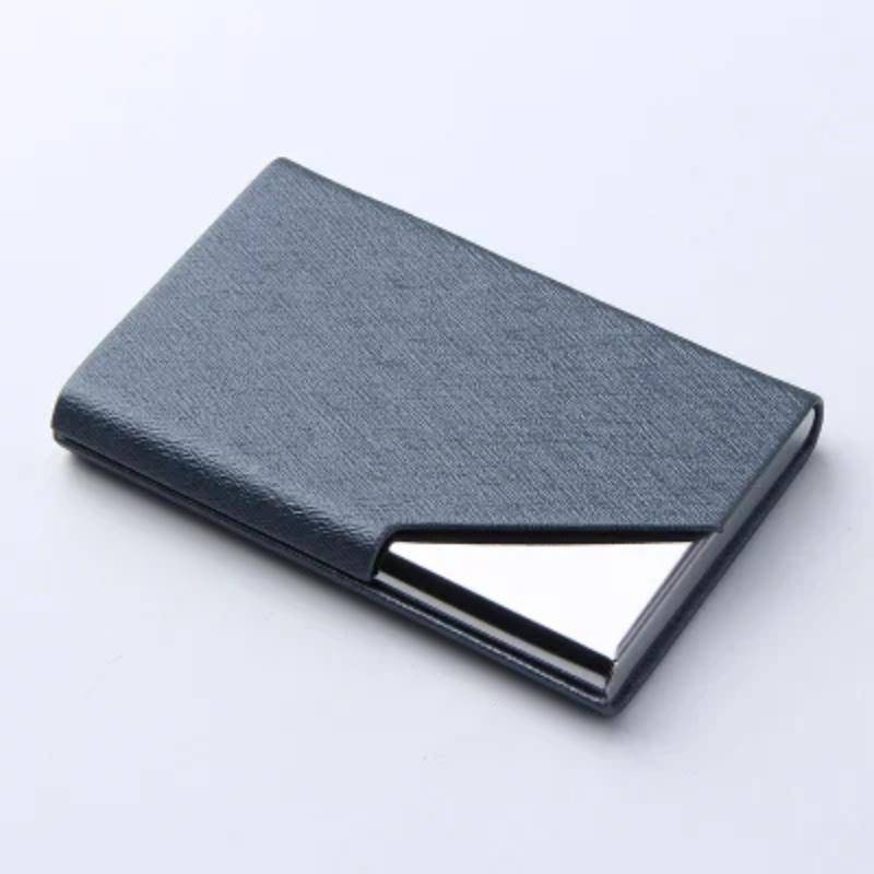 Luxus-Geldbörse, Business-Kreditkartenhalter für Damen und Herren, Modemarke, Kartenetui, Kartenbox, Visitenkartenhalter grau von Joom DACH