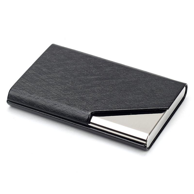 Luxus-Geldbörse, Business-Kreditkartenhalter für Damen und Herren, Modemarke, Kartenetui, Kartenbox, Visitenkartenhalter schwarz von Joom DACH