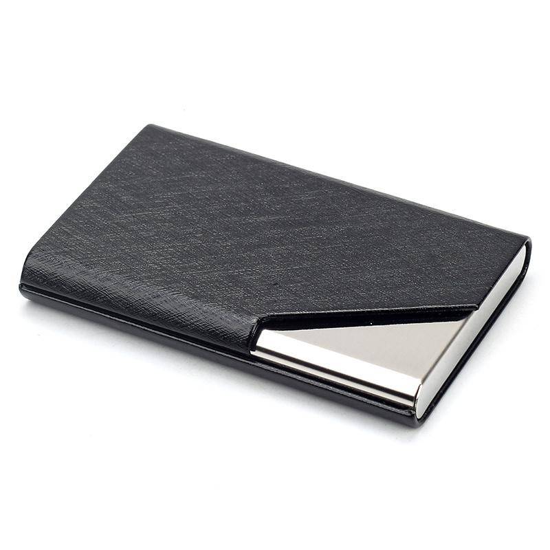 Luxus-Geldbörse, Business-Kreditkartenhalter für Damen und Herren, Modemarke, Kartenetui, Kartenbox, Visitenkartenhalter schwarz von Joom DACH