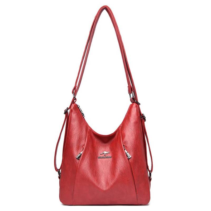 Luxus Handtaschen Frauen Taschen Designer Multifunktions Schulter Taschen für Frauen Reise Rucksack rot von Joom DACH