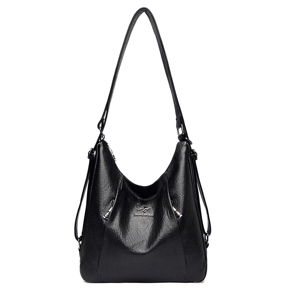 Luxus Handtaschen Frauen Taschen Designer Multifunktions Schulter Taschen für Frauen Reise Rucksack schwarz von Joom DACH