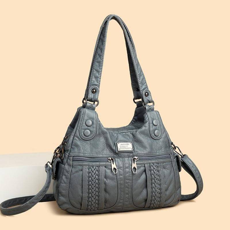 Luxus Handtaschen Frauen Taschen Designer Umhängetasche Große Kapazität Weibliche Schulter Tasche Mode Marke Damen Leder Messenger Taschen graue von Joom DACH